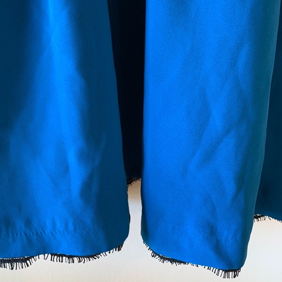 Lovers + Friends Small Cerulean Blue Lace Trimmed Dress - Picture 4 of 9